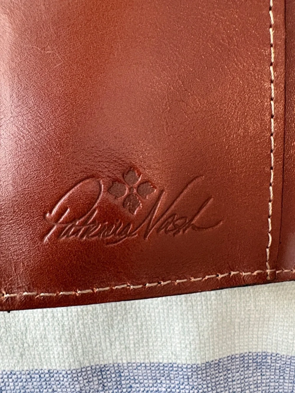 Patricia Nash Brown Tri fold RFID Leather Wallet. NWOT - Picture 4 of 13